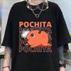 Футболка с рисунком аниме, забавная футболка с графическим принтом и коротким рукавом, летняя повседневная свободная футболка с круглым вырезом, топ