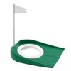 Indoor Outdoor Plastic Golf Putting Cup Practice Aids with Adjustable Hole White Flag