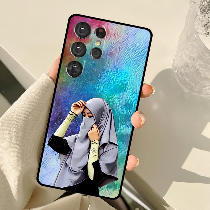 Мусульманский Исламский Хиджаб Чехол Для Девочки Для Samsung Galaxy S23 Ultra S21 S22 S24 S25 Ultra S9 S10 Plus S25 FE S20 FE Задняя Крышка