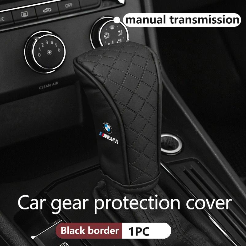 Leather Car Gear Shift Sleeve Knob Protective Cover For BMW M Performance E36 E46 E60 E90 E91 E92 E93 F30 F20 BGT6