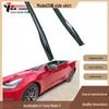 Fits Tesla Model 3, 2018+: V-style carbon fiber side skirts, rocker panels, and foot pedals.