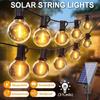 Solar String Lights Outdoor LED Shatterproof Bulbs Dimmable Solar String Lights for Outside Backyard Party New Year Decoration
