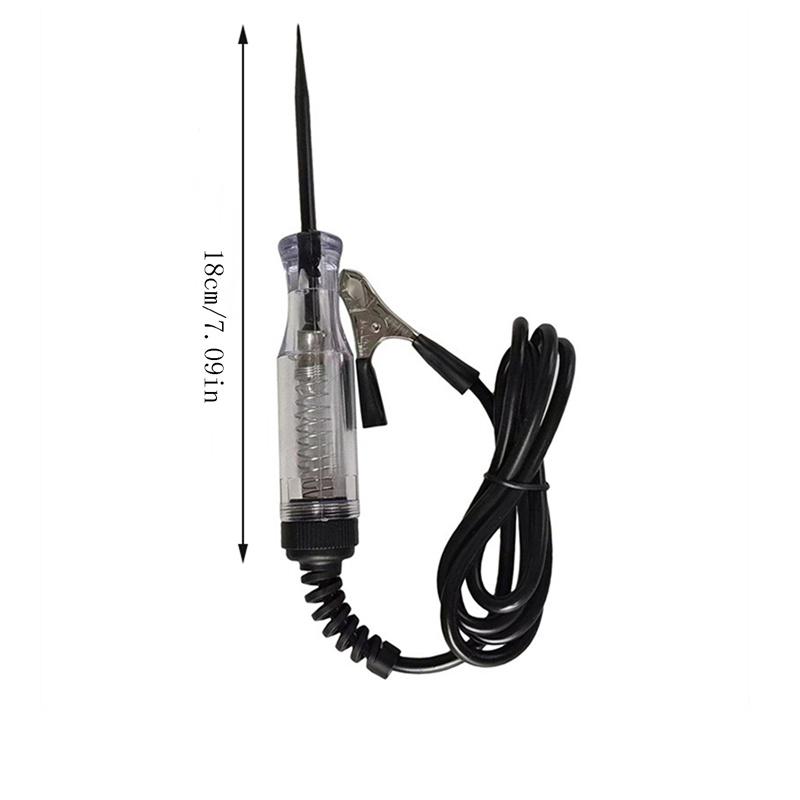 Тестер непрерывности постоянного напряжения Автомобильный тест Инструмент для автоматического освещения Цепь Провода Зонд Ручка Лампочка Автомобильные диагностические инструменты