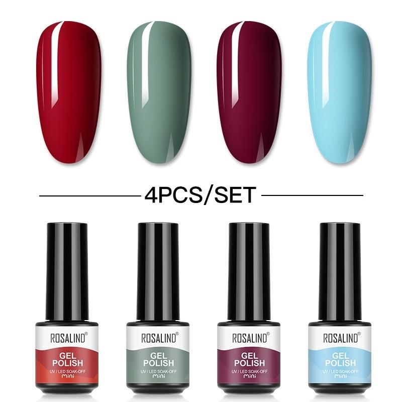 4 шт./10 шт./лот, гель-лак для ногтей, яркий блестящий УФ-гель, набор лаков для ногтей, полуперманентный гибридный лак для ногтей, художественный гель