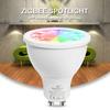 GLEDOPTO 120 градусов 5 Вт Zigbee APP Control GU10 RGB + CCT Светодиодная лампа-прожектор
