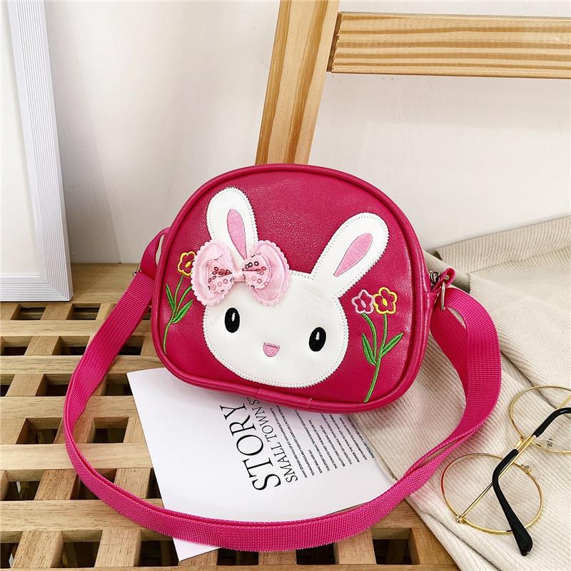 Rabbit Mouse And Shoulder Bag Adjustable Shoulder Strap Childrens Zipper Design