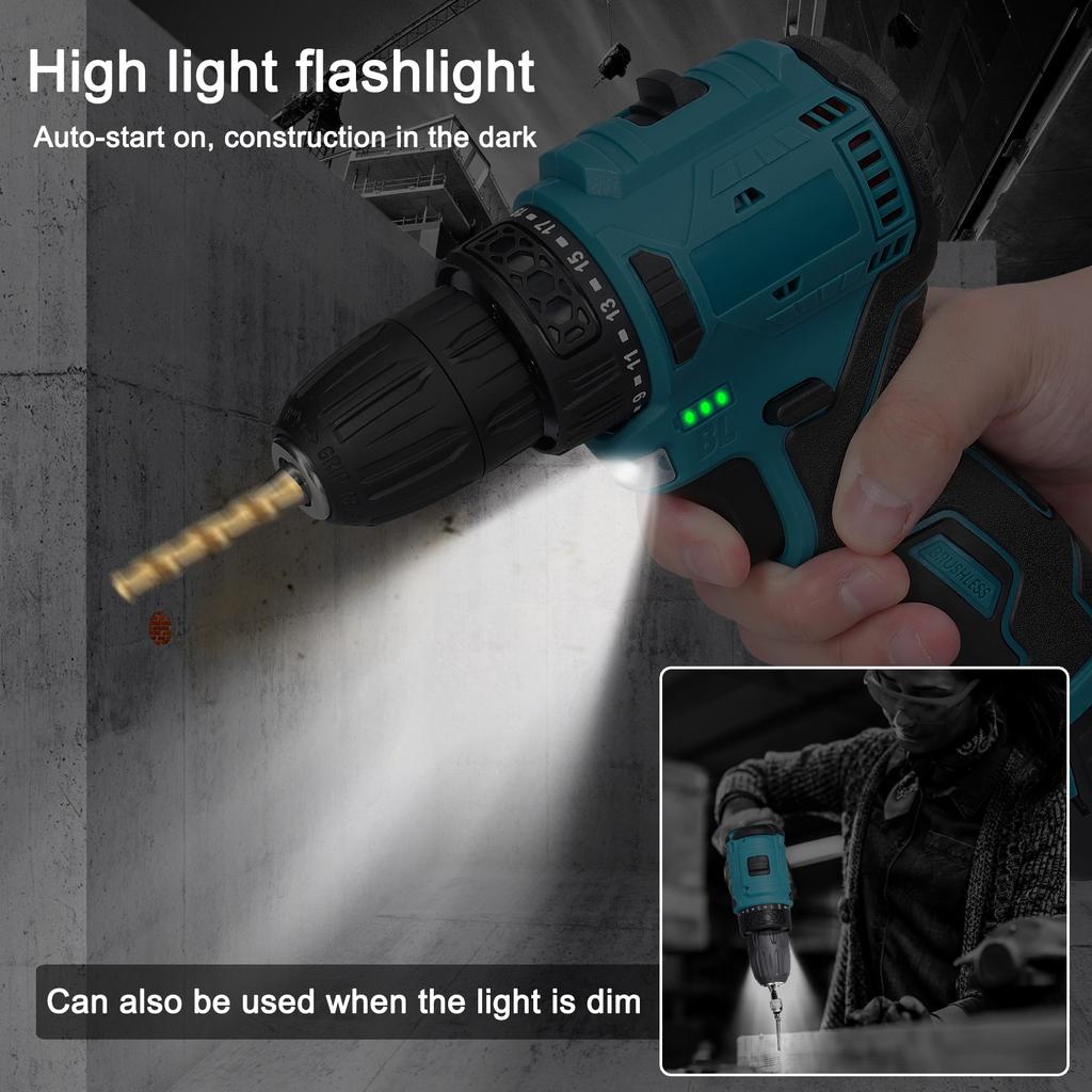 16,8 В аккумуляторная дрель бытовая электрическая отвертка регулировка способов вращения