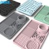 Silicone Pet Licking Mat for Dogs Cats Dog Slow Feeders Dogs Cats Slow Food Bowls with Suction Cup Yogurt Peanut Food Placemat