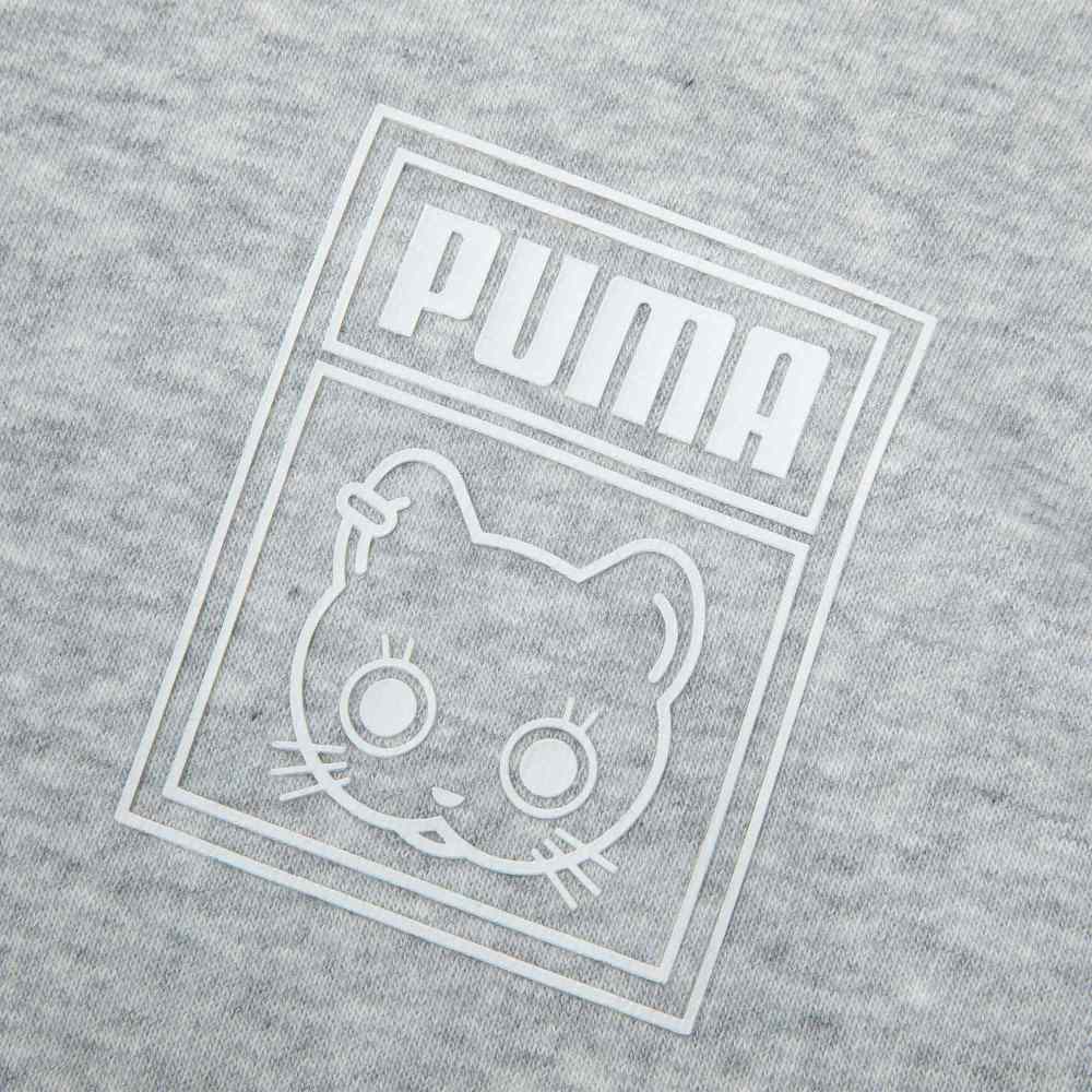PUMA NEKO GRAPHIC T7 FZ HOODIE Sweatshirt Unisex Light Mixed Gray 627267-04
