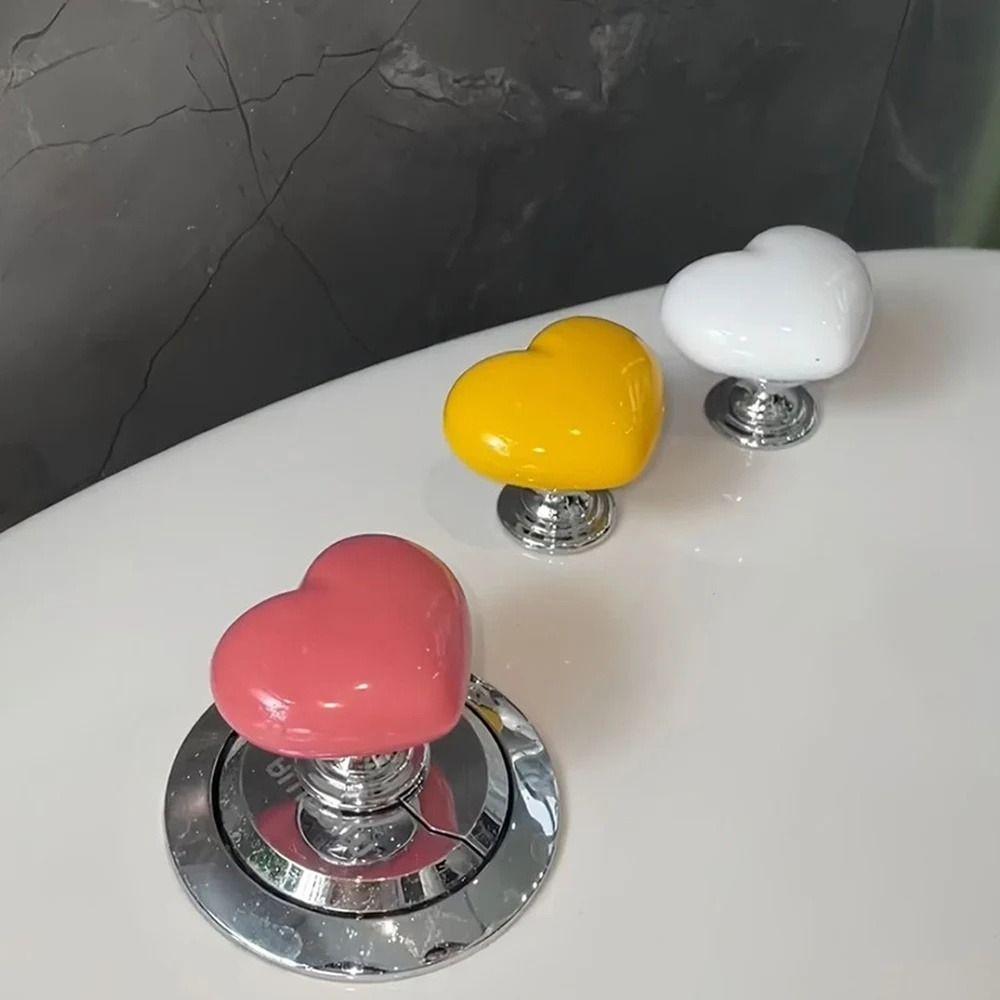 2 шт. Love Toilet Button Nail Protector Water Press Кнопка смыва Кнопки для бака с водой Вспомогательное устройство