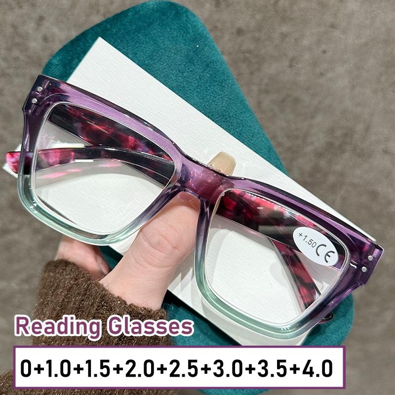 Женские модные сверхлегкие очки для чтения для мужчин и женщин, блокирующие синий свет, очки для дальнего зрения, модные винтажные очки увеличенного размера для пресбиопии