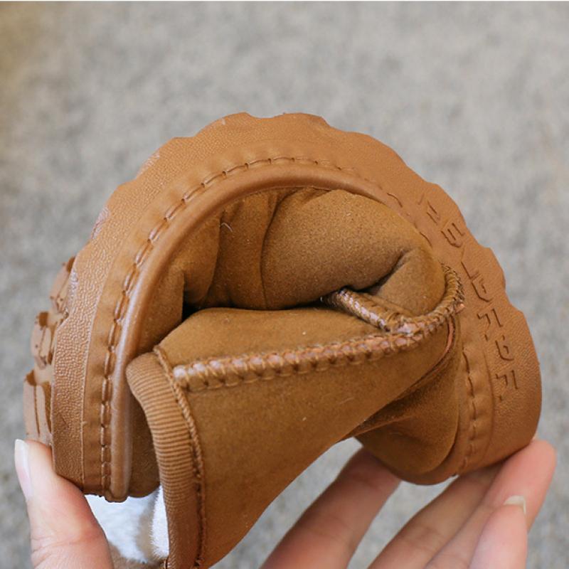 TWINFLAMES Winter Children Boy Girl Reverse Velvet Short Snow Boots Baby Warm Plush Shoes Kids Snow Boots Otton Shoes