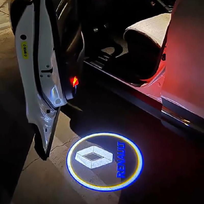 Hub Caps 2PCS LED Renault Welcome Light Projector OEM Fit for Clio Koleos Megane Laguna Latitude Talisman VEL SATIS Renault doo