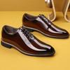 Fashion Luxury Men Oxford Shoes High Quality Patent Leather Men Shoes Comfortable Dress Wedding Party Shoes Classic Business Formal Shoe