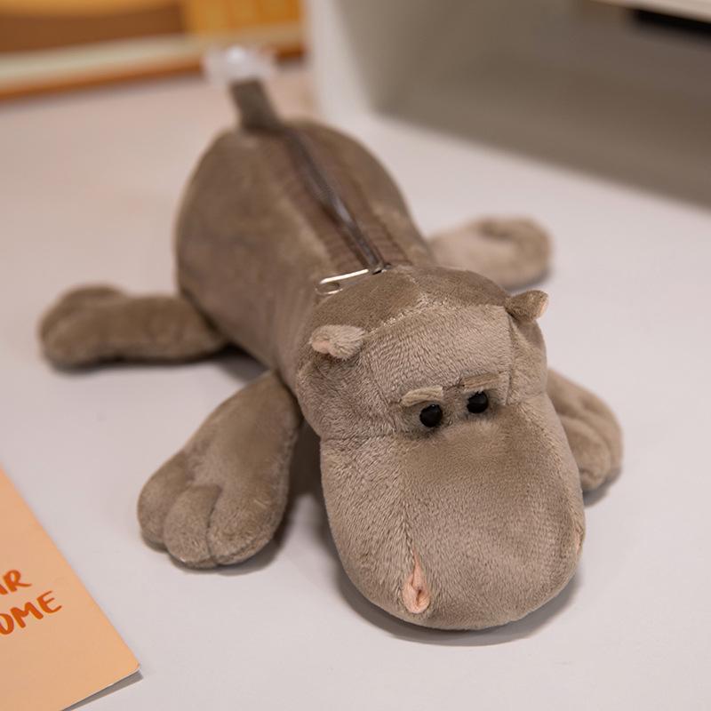 Cute Capybara Plush Pencil Case - High-Value Stationery Storage Bag for Students and Office Use