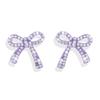 S925 Exquisite Full Diamond Cross Earrings - Simple, Luxurious Silver Needle for Women