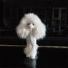 4 Inch Pink Poodle Figure Simulation Dog Plush Toys Gift Crafts  Home Decoration
