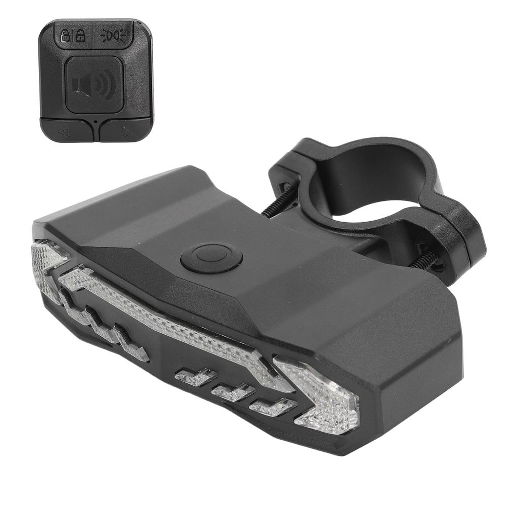 Multifunction Smart Bike Tail Brake Light with Remote Control Antitheft Alarm Function 6 Warning