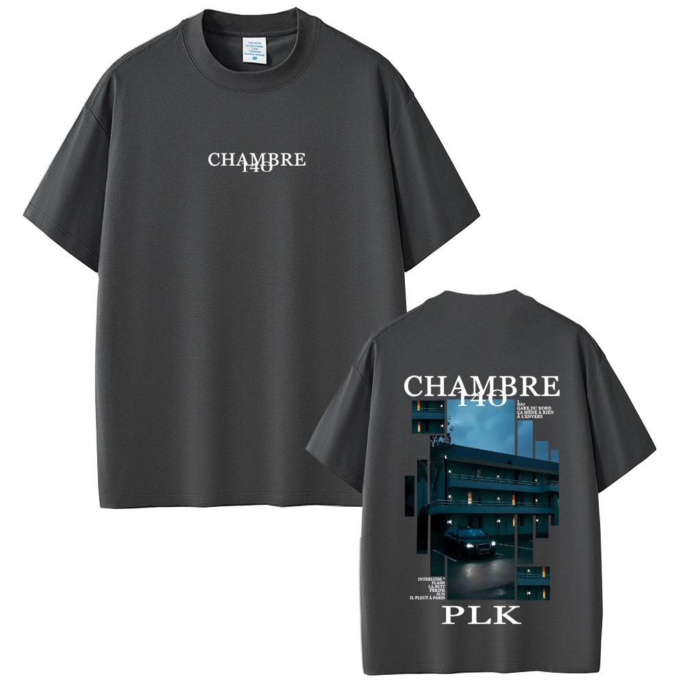 Rapper PLK Chambre 140 Album Graphic Tshirt Summer Unisex Women Hip Hop Fashion Pop Music Tshirt Male Vintage Oversized Streetwear
