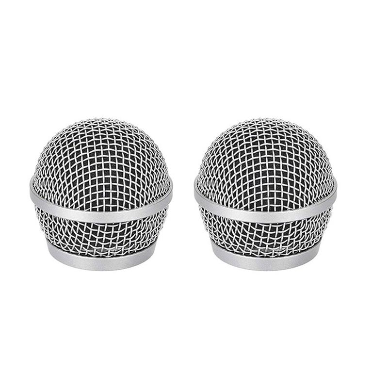 Microphone Grill Head Microphone Grille Ball Head Cover Parts Accessory Replacement Metal Microphone Mesh Head Diy Parts Accessory For Shure Beta58A