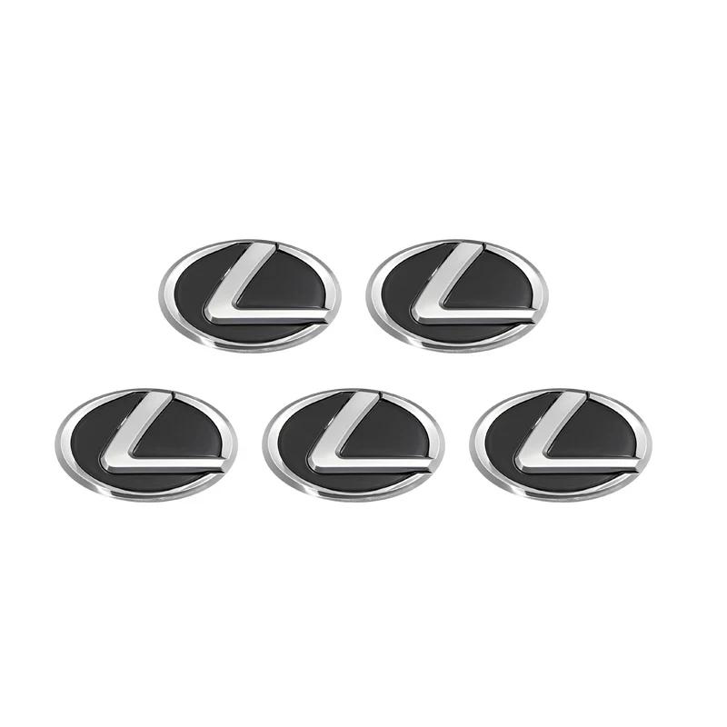 MMLU4 14/16mm Car Key Stickers Aluminum Decorative Paster For Lexus RX330 IS250 Ct200h ES300h GX Auto Interior Accessories keychain