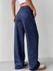 2026 New Loose Wide Leg Pants Women Striped Casual Trousers Loose Fit Long Pants Fashion Elegant Office Ladies Simple Long Pants