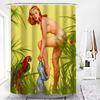 Sexy Women Bikini Waterproof Shower Curtain Man Woman Kissing High Quality Polyester Original Bathroom Curtains Rideau De Bain