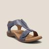 Plus Size Wedge Heel Women's Sandals with Magic Tape Buckle.