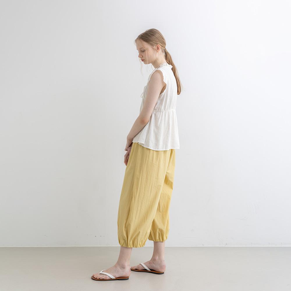 WEDNESDAY DELIGHT Wd_Leg Banding Pants_Yellow