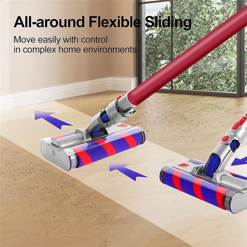 Сменная головка пылесоса для серии Dyson V7 V8 V10 V11 V15, головка с двигателем, мягкая роликовая чистящая головка, двойная роликовая щетка