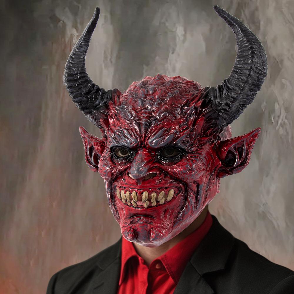 Halloween Devil Head Mask Party Mask