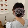 Plaid Big Hair Scrunchie Elastic Hairband Fashion Hair Rope  Women