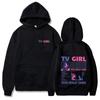 Tv Girl Hoodies Who Really Cares Music Album Hoodie Fleece Casual Sweatshirts Hip Hop Streetwear Oversized Long Sleeve Pullover