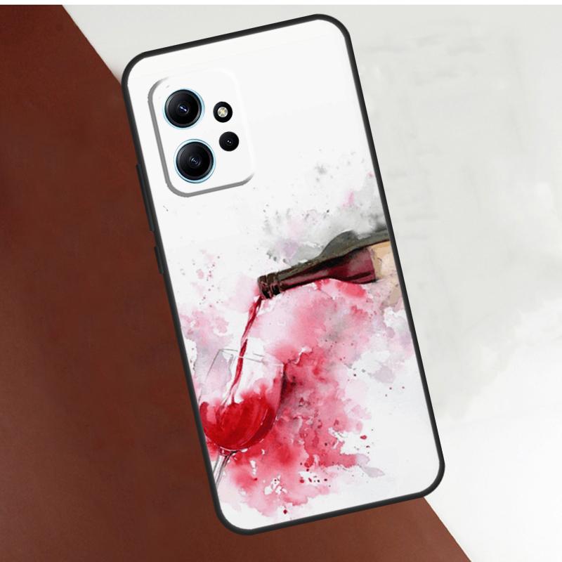Чехол-арт "Бокал красного вина" для Xiaomi Redmi Note 14 10 11 12 13 15 Pro Plus Чехол для Redmi 15 14C 10C 12C 13C 15C