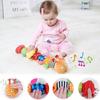 Sozzy Plush Music Crinkle Paper Toy For Infants Soft Comforting Stuffed Caterpillar