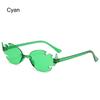 Colorful Flame Shaped Sun Glasses Rimless Party Cosplay Glasses  for Women & Men
