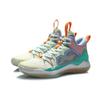 Li Ning Liren 1 Амортизирующие Скользкие Устойчивые к истиранию Средние Баскетбольные кроссовки Мужские Зеленый Красный Синий ABAQ059-2