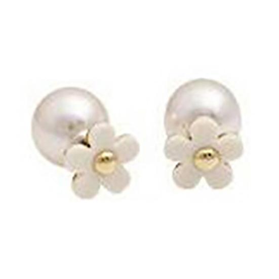 Ear Studs Exquisite Double-sided Cute Flower Design Flower Ear Studs for Wedding