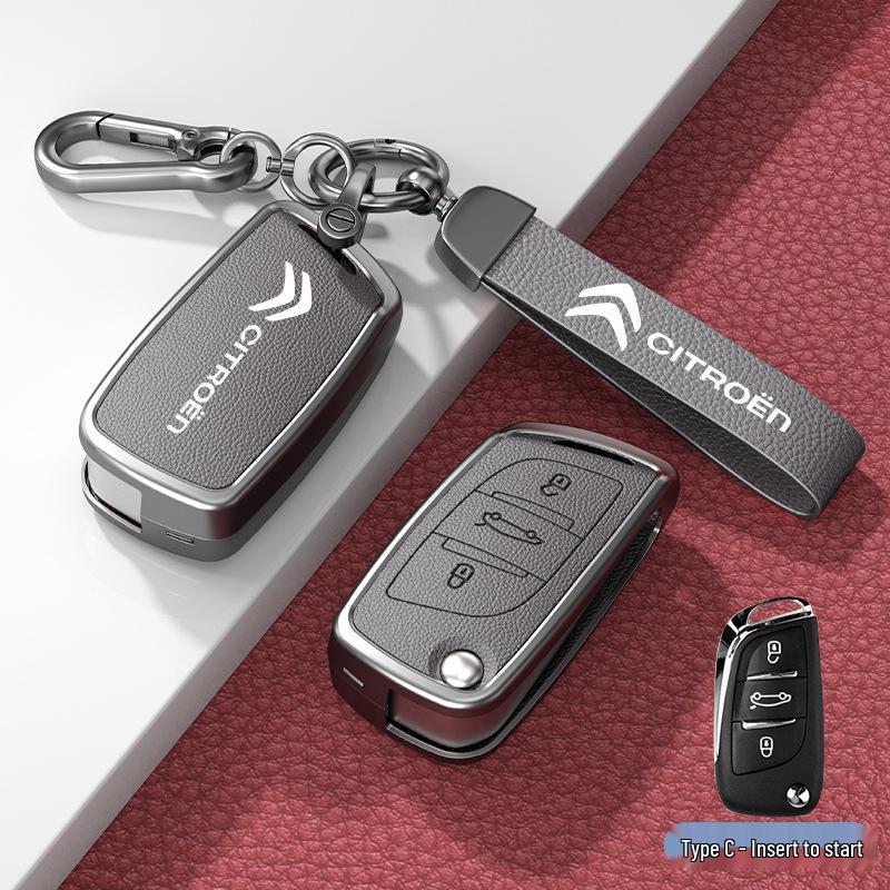 Чехол и пряжка для автомобильного ключа для моделей Citroen C3XR, C4L, Tianyi, C5, C4 Sega, Elysee, C6