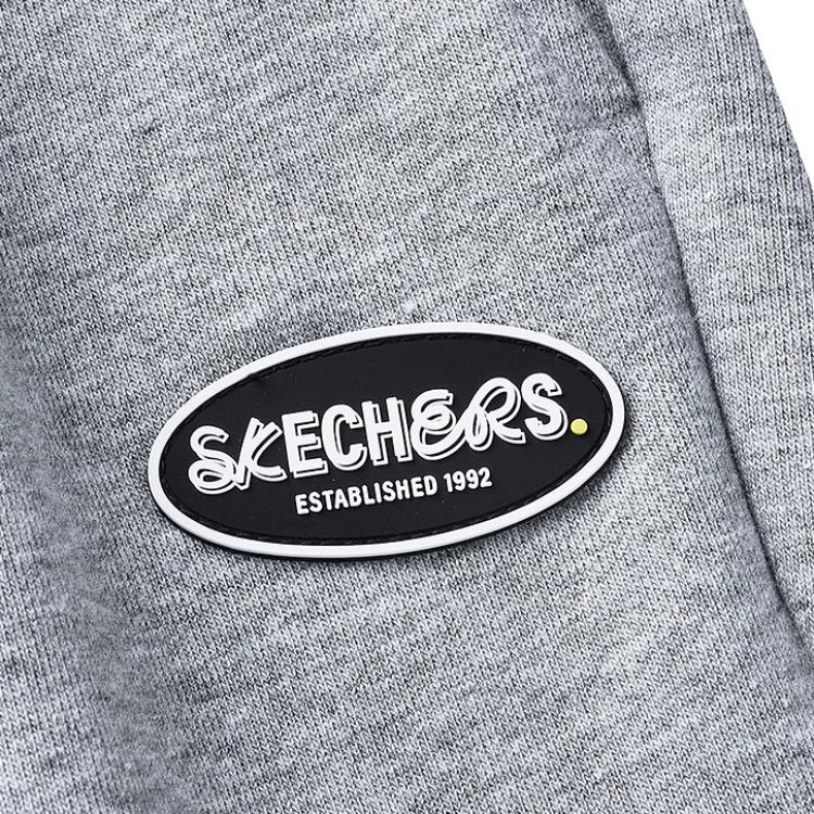 Skechers Серия Sport Lifestyle Универсальные Удобные Модные Укороченные Трикотажные Джоггеры Женские Джоггеры Серый L424W098-004F