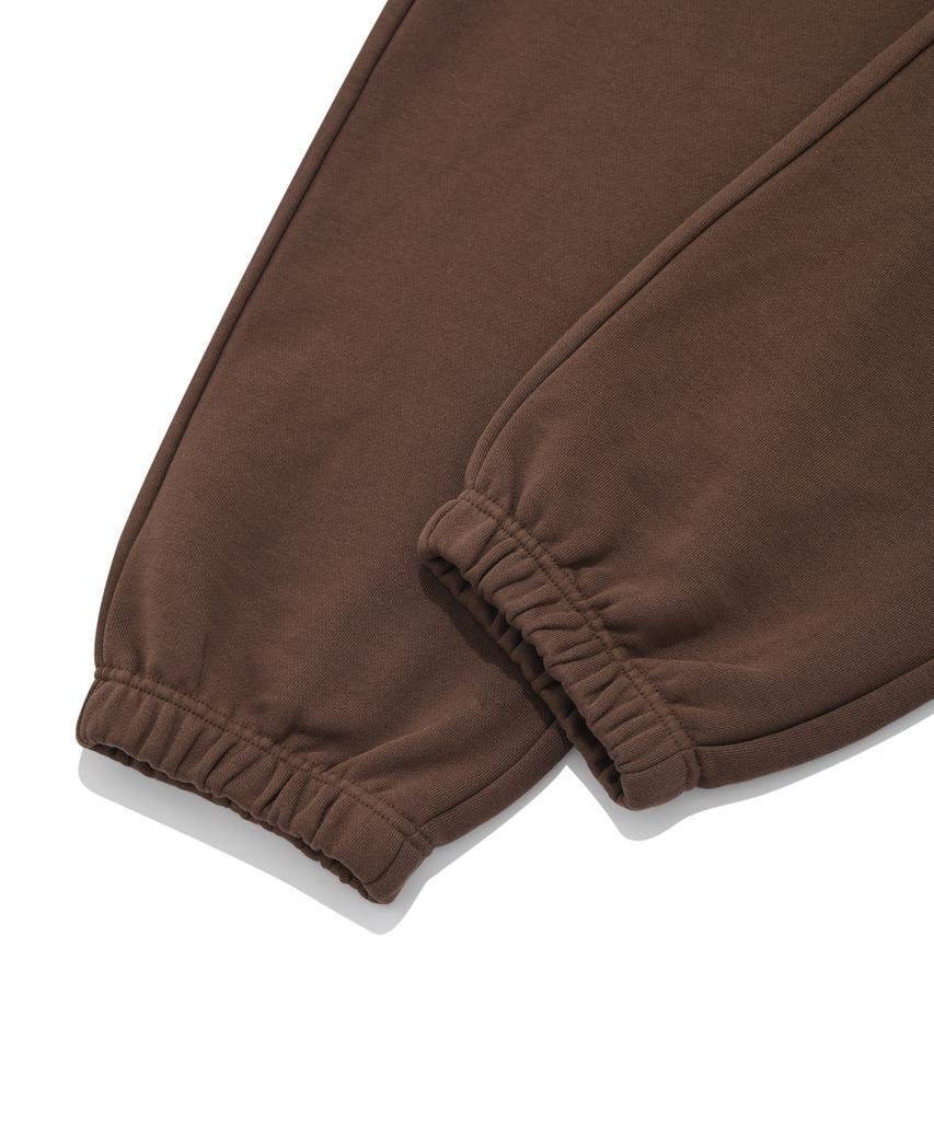 FALLETT Flowing Logo Jogger Pants Brown