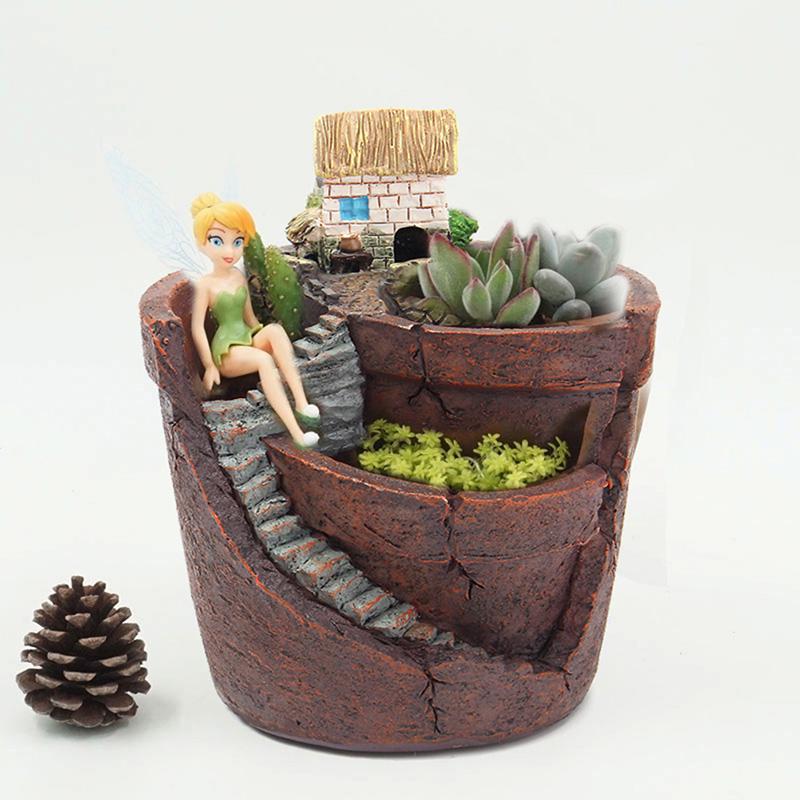 Sky Garden Succulent Plant House Herb Flower Basket Planter Pot Trough Box Bed