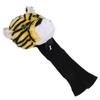 Golf Club Head Cover Plush Nylon Cute Tiger Head Protective Animal Golf Headcover for Golf Lovers Women Men