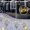 Solar Garden Lights Christmas Pathway Lamp Outdoor Decorations Firefly Light for Patio Pathway Big Bulb Solar Swaying Lights