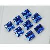 Blue Sapphire   Square Cut Ring Size 8 Pcs Natural Loose Gemstone Lot