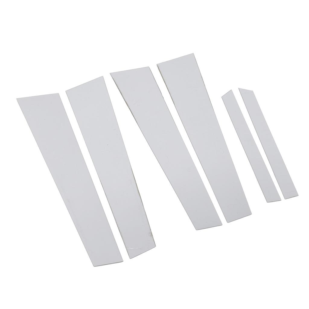 6 шт. Накладка на столб с зеркальной отделкой, хромированная, устойчивая к погодным условиям, отделка столба для двери, окна