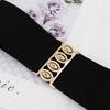 Metal Buckle Stretch Waistband Solid Color Waist Belts Exquisite Decoration Belt