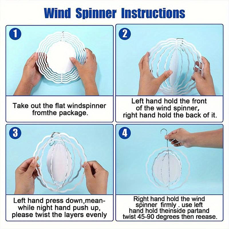 2D Metal Wind Spinner, Dynamic Sculpture for Indoor & Outdoor Decor, Ideal for Garden & Patio Art, Perfect Festive Gift
