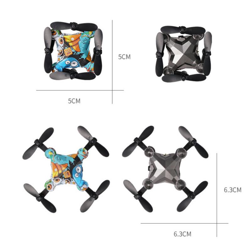 Мини-дрон HD Wi-Fi FPV в форме багажа Дрон с дистанционным управлением и камерой складной квадрокоптер с возвратом в один клик игрушки