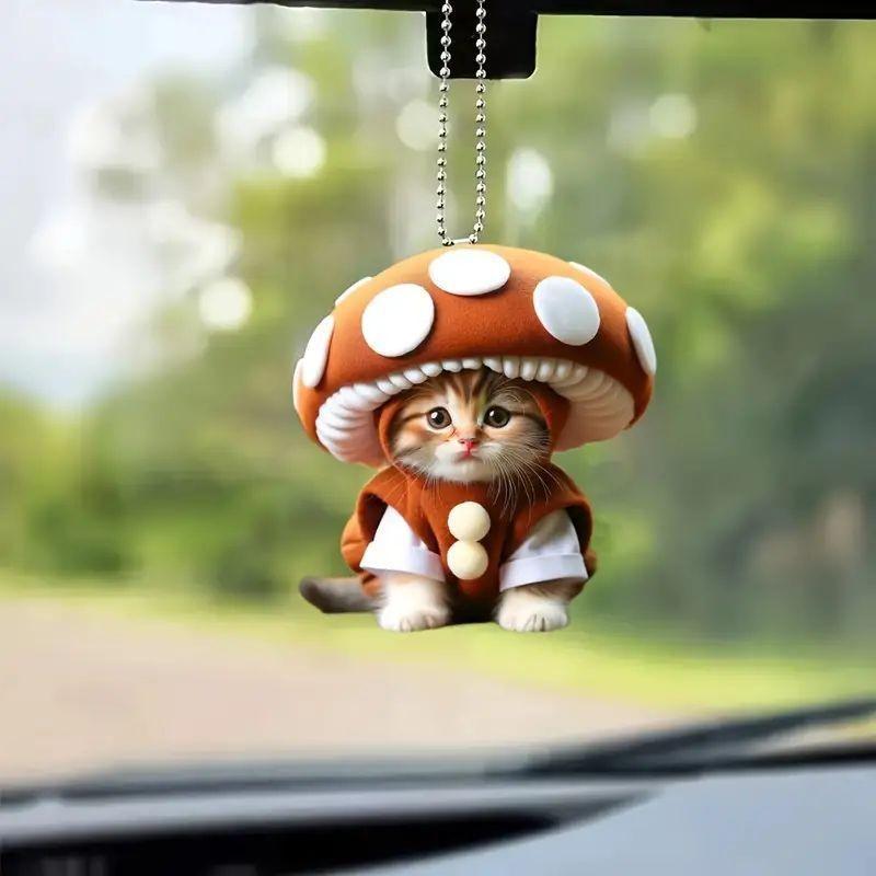 Cat Stylish Acrylic Charm For Unique Car Interior Decor In A Variety Of Colors Bright